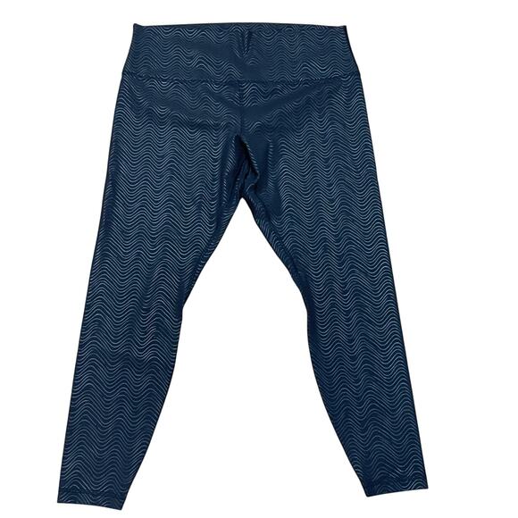 Lululemon Women's 18 Align High-Rise Pant‎ Aqueous Emboss Black Workout Leggings - Picture 1 of 6
